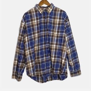 Men’s Oversized Plaid Button Down Flannel